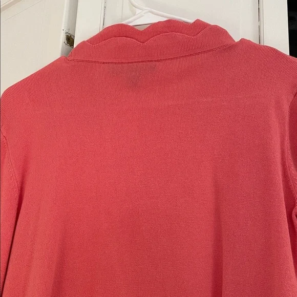 Perceptions Women's Scalloped Coral Shrug - Picture 7 of 7